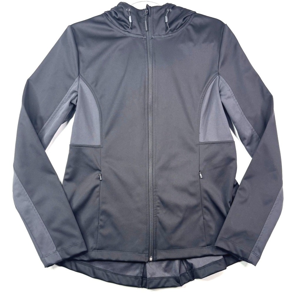Mondetta Women's Softshell Jacket Hooded Full Zip‎ Black Size M